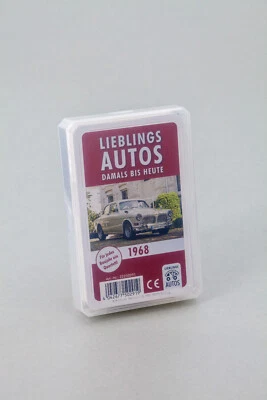 LIEBLINGS AUTOS Auto Quartett 1968 Baujahr Geburtsjahr 57. Geburtstag Geschenk Spielkarten Neu