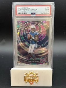 Panini Spectra Rookies Celestial Prizm #114 2023 Anthony Richardson/99 PSA 9 - Imagen 1 de 2