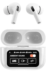 2024 Wireless Bluetooth Earbuds Touch Screen Earphones ANC ENC Bass Headphones - Picture 1 of 9