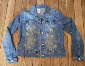 Lularoe Denim Embroidered Jacket Size Medium - Picture 1 of 7