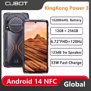 Cubot KingKong Power 3 Rugged Phone Global 10200mAh 100MP NFC 120Hz 24GB+256GB - Picture 1 of 10