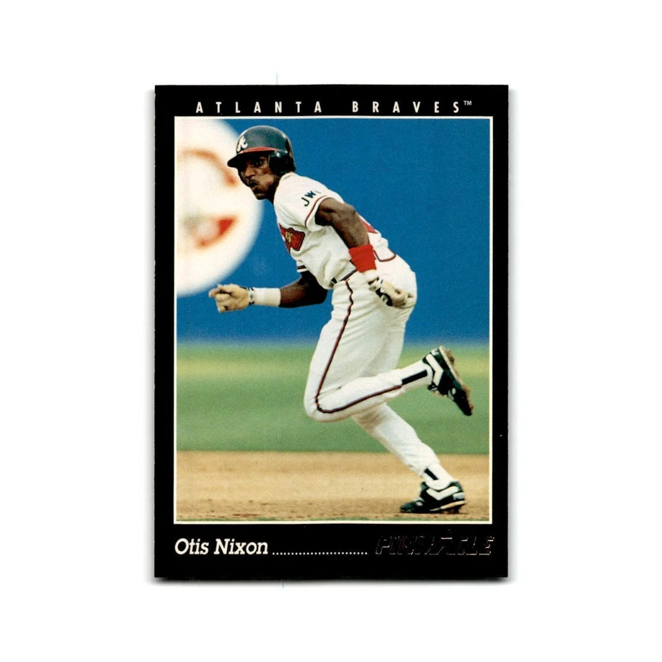Otis Nixon 1993 Pinnacle #35 Atlanta Braves Baseball Card NM - Image 1 of 3