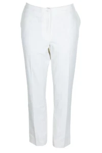 Tommy Hilfiger Vanilla Textured Straight-Leg Pants 12 - Picture 1 of 3