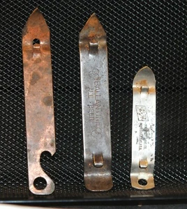 Lot of 3 Vintage Beer Bottle Openers KEGLINER CANCO BALLANTINE SCHLITZ - Picture 1 of 8