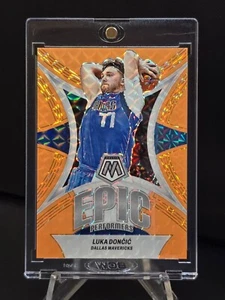 LUKA DONCIC 2023-24 Panini Mosaic Epic Performers Fluorescent Orange #'d 6/25!!! - Picture 1 of 6
