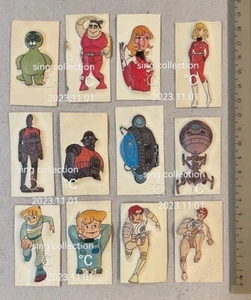 Rare Vintage Japan Animation Cartoon Captain Future 3D sticker x 12 Asia - Picture 1 of 2