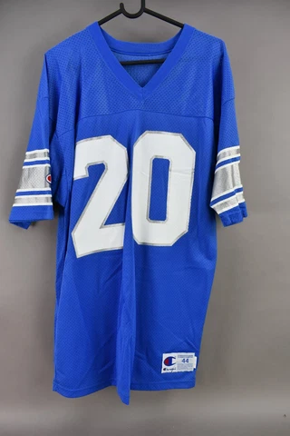Vintage Champion Detroit Lions #20 Barry Sanders NFL Football Jersey Size 44 Cover