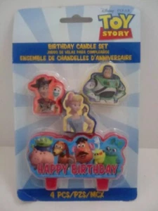 Toy Story Wax Kids Birthday Cake Candle Set Of 4 - New (Free Shipping) - Picture 1 of 2