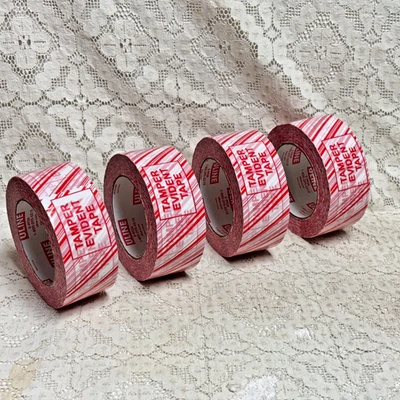 Uline 2 Inch x 110ydTamper Evident Packing Tape S-9926 Industrial 2.5MIL  4 Roll - Image 1 of 4
