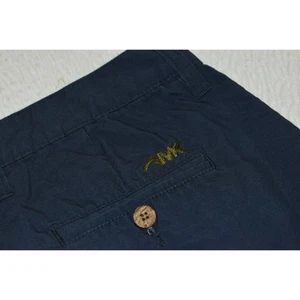 Mountain Khakis Shorts Mens Size 32 Chinos Hiking Blue Flat Front Organic Cotton - Picture 1 of 8