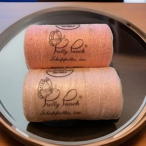2 Count Pretty Punch Embroidery Acrylic Yarns Color Pink Shades 200 Yds - Picture 1 of 9