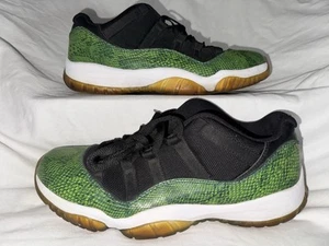 Größe 10 - Air Jordan 11 Retro Low 2014 Snakeskin Green EUC! - Bild 1 von 9
