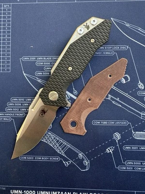 Bowie Hinderer Half Track Yeti CPM20CV con Hinderer Micarta y escalas G10 Foto 1 de 4