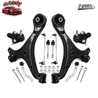 Front Lower Control Arms Sway Bars Tie Rods for 2012-2015 Honda Civic Acura ILX - Image 1 of 4