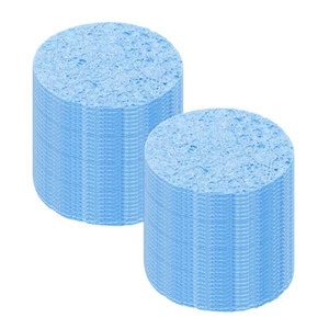 35PCS Soldering Sponge 5cm Round Blue 6mm Water Absorption Thickness - Picture 1 of 7
