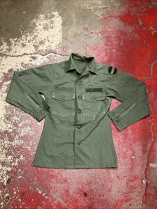Vintage US Military Hemd Herren XS Grün Utility Surplus OG 507 Lot 24 - Bild 1 von 8