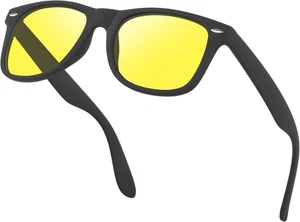 Occhiali Guida Notturna Polarizzati Occhiali Da Sole Lenti Gialle per Uomo Donna - Foto 1 di 12