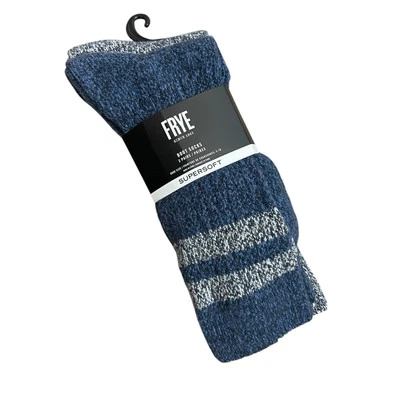 Frye Supersoft 2 Pack Blue & Gray Soft Knit Boot Socks Women’s Shoe 5-10 - Image 1 of 4