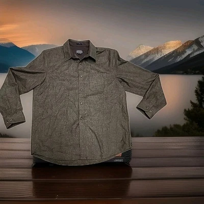 Pendleton Lodge Green Wool Long Sleeve Button Front Shirt Mens Large - Image 1 of 4