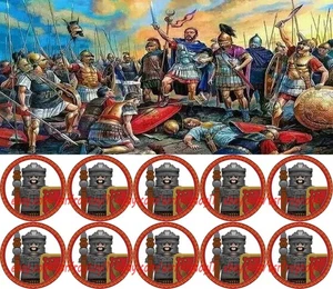 10 Stück Europa Mittelalter Römisches Legionärskorps 4 cm Kunststoff Figur DIY Spielzeug - Bild 1 von 2