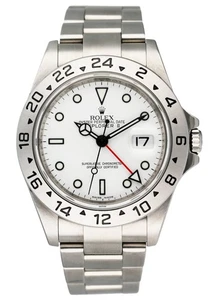 Montre homme Rolex Explorer II 16570 gravée Rehaut boîte papiers - Photo 1/6