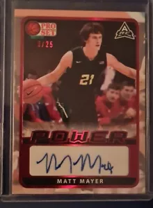 MATT MAYER 2022 Leaf Pro Set Red /25 Power AUTO - Picture 1 of 1