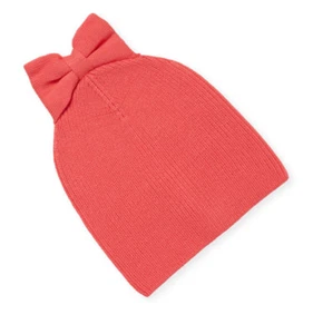 Kate Spade New York Hat Solid Bow Knit Beanie Costume Pink New - Picture 1 of 8