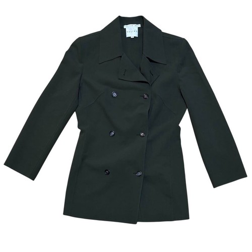 Giacca sartoriale CELINE 38 verde scuro donna
