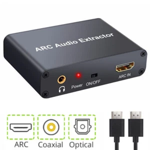 Digital HDMI 192KHz ARC Audio Adapter zu Analog SPDIF RCA Converter Extractor! - Bild 1 von 6