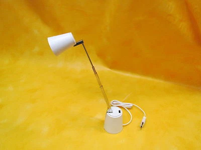 RR-Leuchten LAMPETTE Halogen Weiss Designklassiker 60er Reiseleuchte NEU - Bild 1 von 4