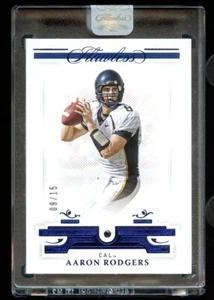 2021 Panini Flawless Collegiate AARON RODGERS Gems /15 SAPPHIRE Factory Sealed! - Picture 1 of 2