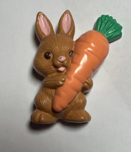 SELTENE Punze PIN Ostern Vintage HASE KAROTTE HASE Brosche - Bild 1 von 2