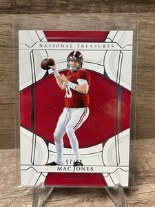 2022 Panini National Treasures Collegiate Mac Jones /99 #27 Patriots TC1200