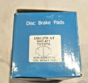 NHC DB1350 AF - KEVLAR by Dupont DISC BRAKE PADS - Suit TOYOTA NHC-611 - Picture 1 of 6