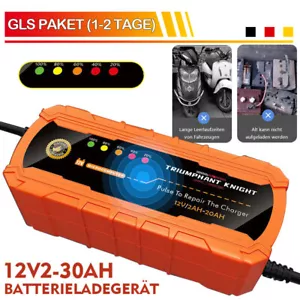 Intelligentes Autobatterie Ladegerät Impulsreparatur Erhaltungsladegerät 12V - Bild 1 von 8