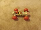 Vintage 1960's Fisher Price Toy Bouncy Racer Race Car