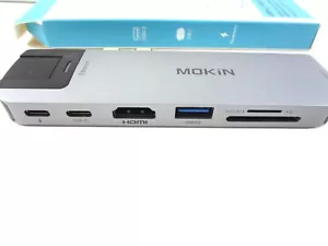Dongle HUB USB-C multifunzione 7 in 1 PER laptop Apple - Foto 1 di 7