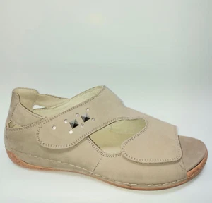 Damen Waldläufer Sandale Leder für Einlagen 342008 beige UK 7,5 EUR 41 - Bild 1 von 2