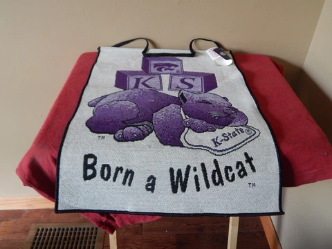 Kansas State Born A Wildcat Tapestry Bannerette Collegiate Mde USA 13" x 18" NWT Cover