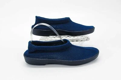 Sapato Arcopedico Feminino Sec V Tamanho 8M EUR 39 Azul Malha Slip On Plano Novo Sem Caixa Xq - Imagem 1 de 4