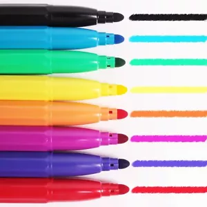 8x JUMBO PENS Kids Felt Tip Fibre Chunky Thick Non-Toxic Colouring Marker Set - Picture 1 of 4