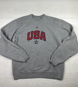 Vintage Reebok Team USA Olympische Basketball Sweatshirt Herren Größe Large groß - Bild 1 von 10