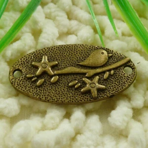 78 piezas conectores de pájaros enchapados en bronce 37X20MM S1352 HÁGALO USTED MISMO fabricación de joyas - Imagen 1 de 6