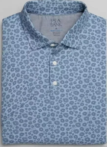 Jos. A. Bank traditionelle Passform Vintage Blumen Polo - 3XT. Farbe: blau - Bild 1 von 1