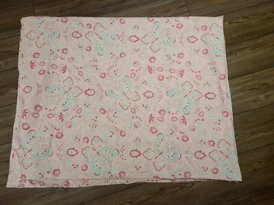 Pottery Barn Kids "Pink Butterflies/Paisley Twin Duvet - Image 1 of 4