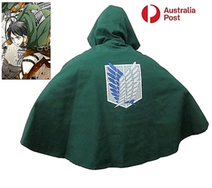 Attack on Titan Shingeki no Kyojin Scouting Legion Top Cosplay Grade Cloak Cape - Picture 1 of 6