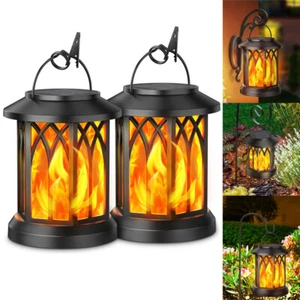 2X LED Solar Tischleuchte Solarleuchte Dekoleuchte Gartenleuchte Gartenlampe - Bild 1 von 16