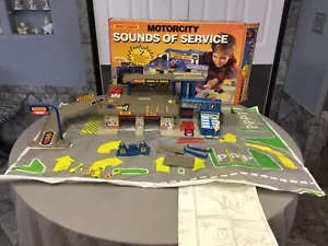 VINTAGE 1990 MATCHBOX MOTORCITY SOUNDS OF SERVICE PLAY SET 5502 * - Bild 1 von 14