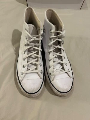 Talla 9.5 Converse Chuck Taylor All Star Lift High Blanco W Foto 1 de 4