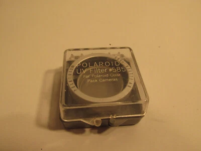 MINT VINTAGE POLAROID INSTANT FILM LAND CAMERA 585 UV FILTER ~FREE FAST SHIPPING - Image 1 of 3